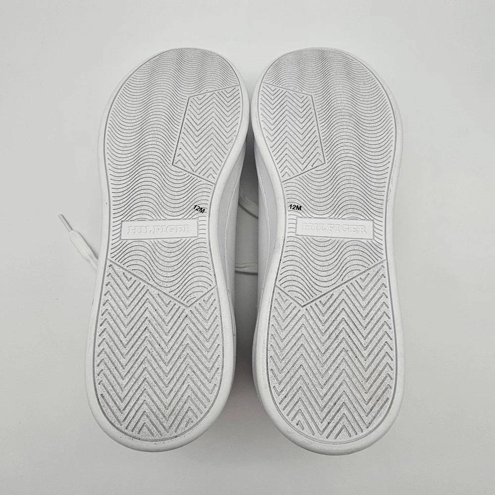 Tommy Hilfiger Mens Sneaker Jolix Lace Up Memory Foam Fashion White‎ Size 12M